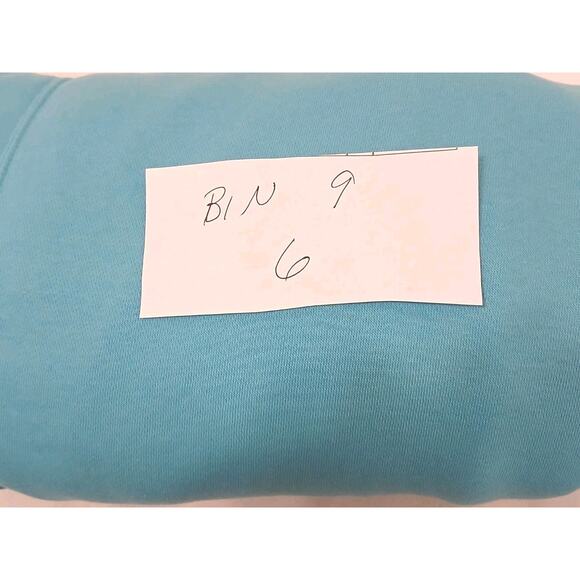 Nike Sportswear Club Fleece Fall Log Hoodie Sweatshirt Men Sz M Aqua Long Sleeve - Picture 10 of 10